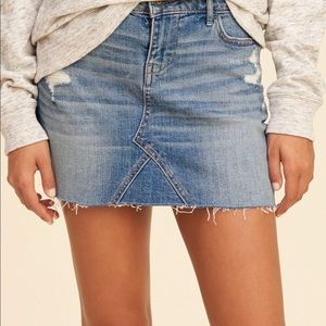 Hollister jean skirt